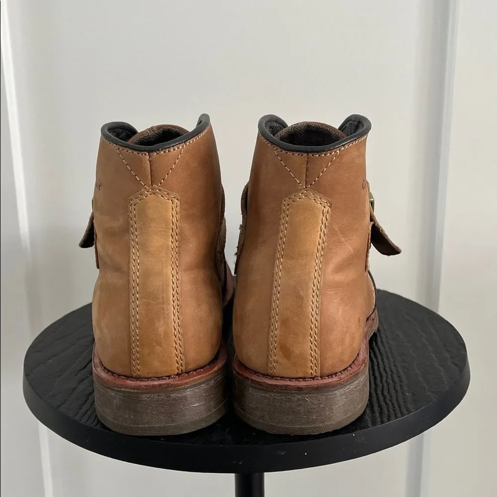 Men’s CATERPILLAR Haverhill Brown Boots W/Buckle Size 10